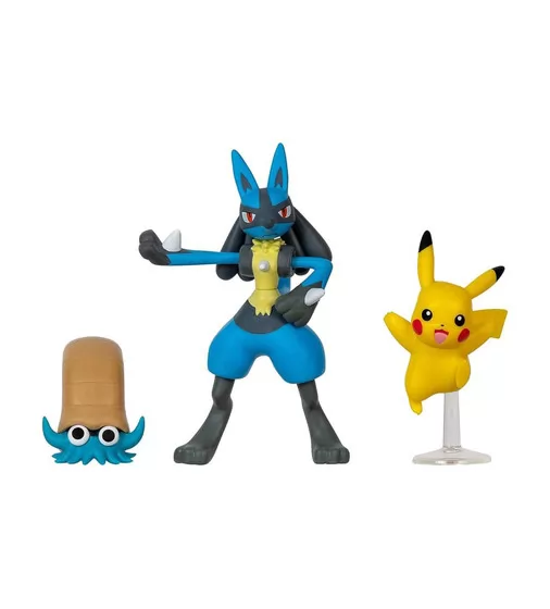 Набор игровых фигурок Pokemon W17 - Оманайт, Пикачу, Лукарио - PKW3054_2.jpg - № 2
