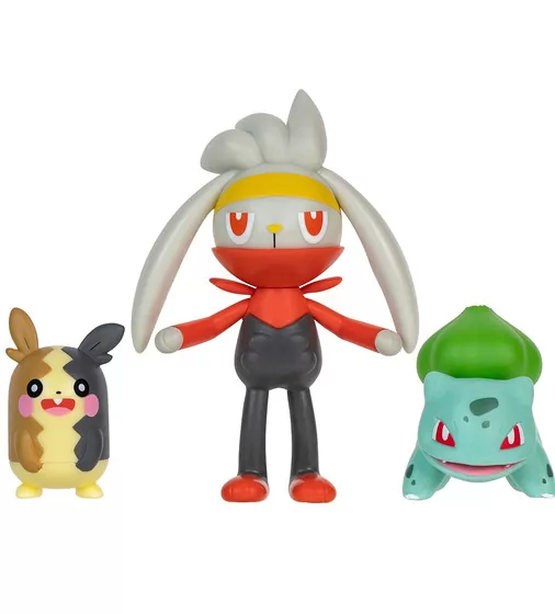 Набор игровых фигурок Pokemon W18 - Морпеко, Бульбазавр, Рабут - PKW3055_3.jpg - № 3