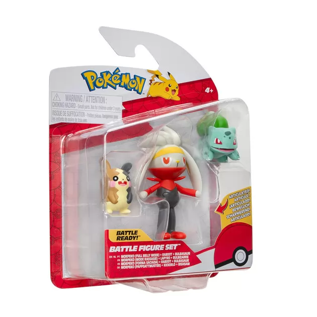 Набор игровых фигурок Pokemon W18 - Морпеко, Бульбазавр, Рабут