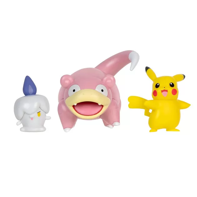 Набор игровых фигурок Pokemon W18 - Пикачу, Литвик, Слоупок