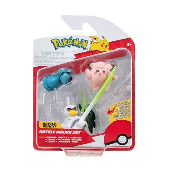 Набор игровых фигурок Pokemon W18 - Клефейри, Белдум, Сирфетч'д