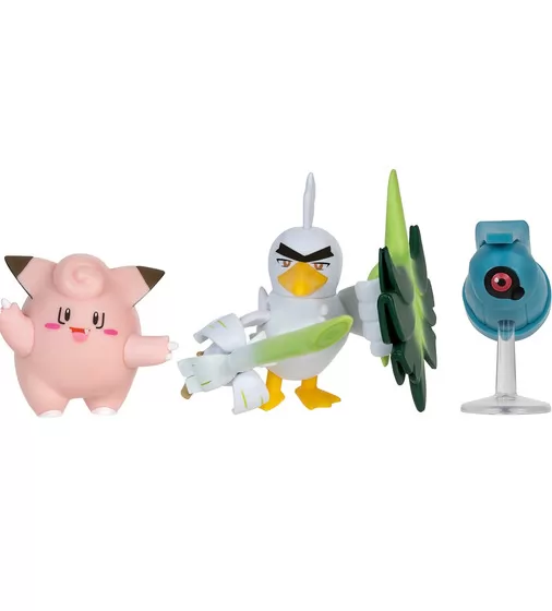Набор игровых фигурок Pokemon W18 - Клефейри, Белдум, Сирфетч'д - PKW3057_2.jpg - № 2