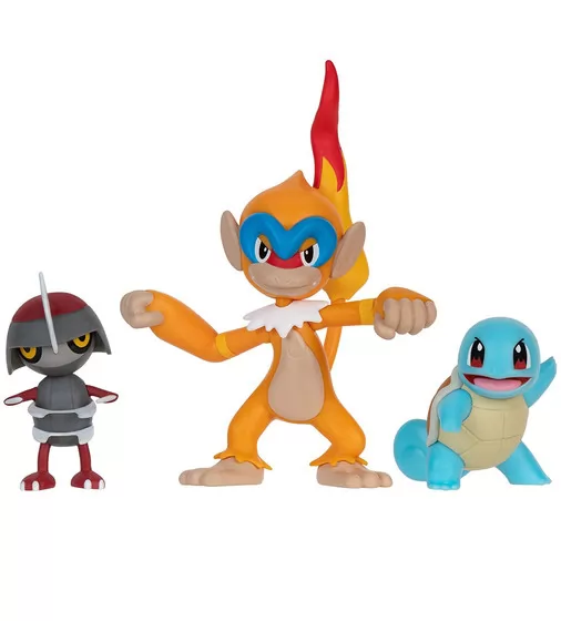 Набор игровых фигурок Pokemon W18 - Поньярд, Сквиртл, Монферно - PKW3058_2.jpg - № 2