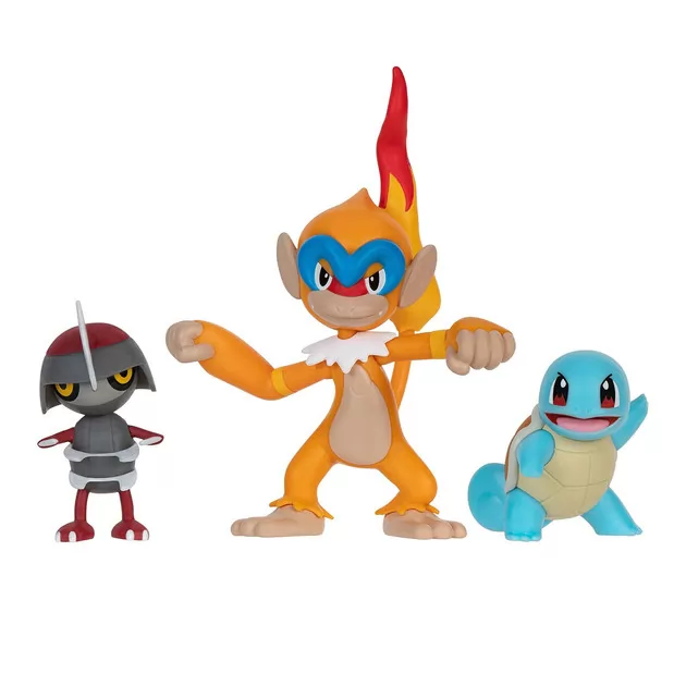 Набор игровых фигурок Pokemon W18 - Поньярд, Сквиртл, Монферно