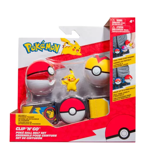 Игровой набор Pokemon W14 - Пояс с покеболами Пикачу - PKW3162_1.jpg - № 1