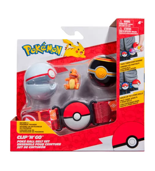 Игровой набор Pokemon W14 - Пояс с покеболами Чармандер - PKW3163_1.jpg - № 1