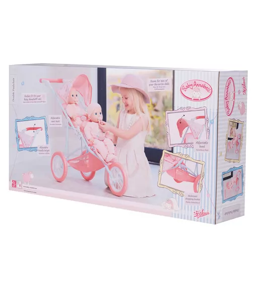 Прогулочная Коляска Для Двойни Baby Annabell - Тандем - 1423481_2.jpg - № 2