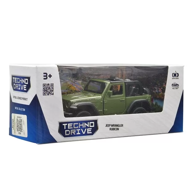 Автомодель - Jeep Wrangler Rubicon 2021 (зеленый)
