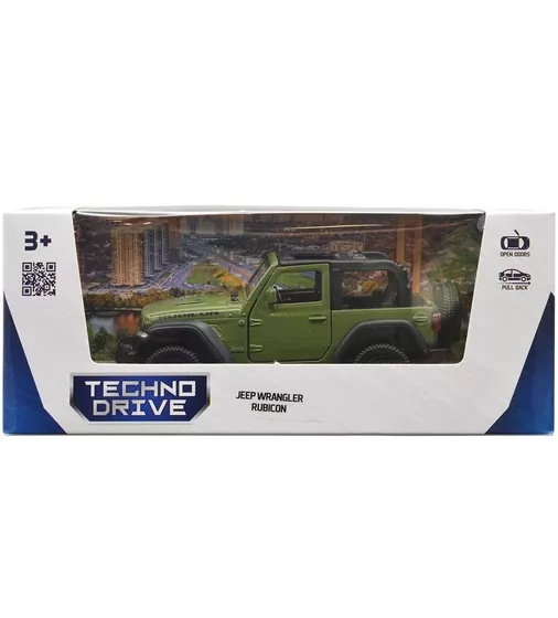 Автомодель - Jeep Wrangler Rubicon 2021 (зеленый) - 250339U_9.jpg - № 9