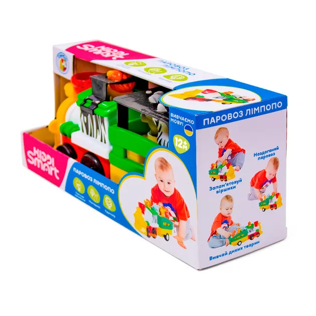 Игровой Набор Kiddi Smart – Паровоз Лимпопо (украинский язык)