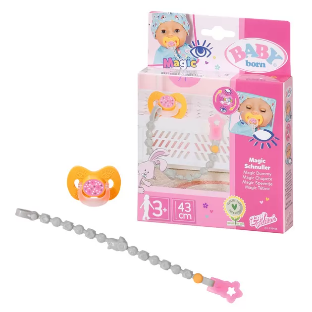 Пустышка для куклы Baby Born на клипсе (в ассорт.)