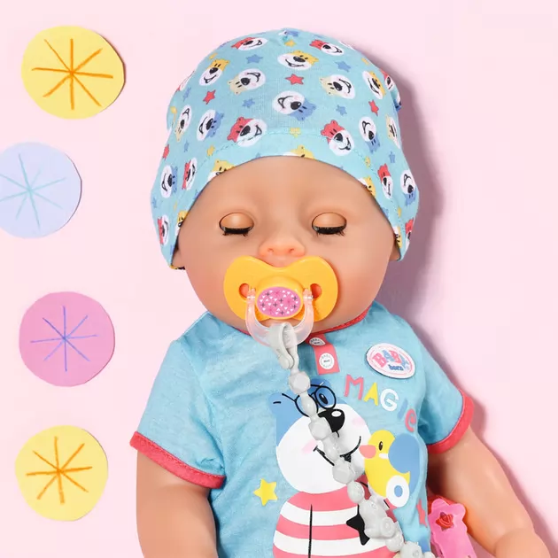 Пустышка для куклы Baby Born на клипсе (в ассорт.)