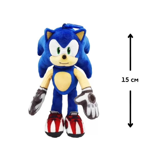 Мягкая игрушка на клипсе Sonic Prime – Соник-спортсмен