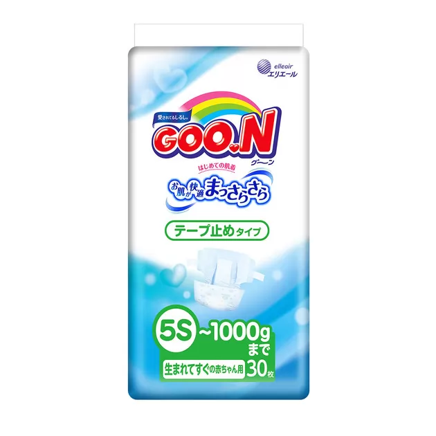 Подгузники Goo.N Для Маловесных Новорожденных  (Р. Sssss, До 1 Кг)