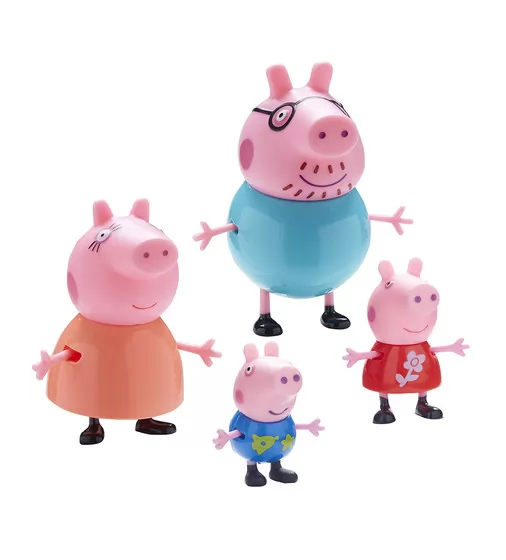 Набор Фигурок Peppa - Большая Семья Пеппы (Папа, Мама, Пеппа И Джордж) - 06666_1.jpg - № 1