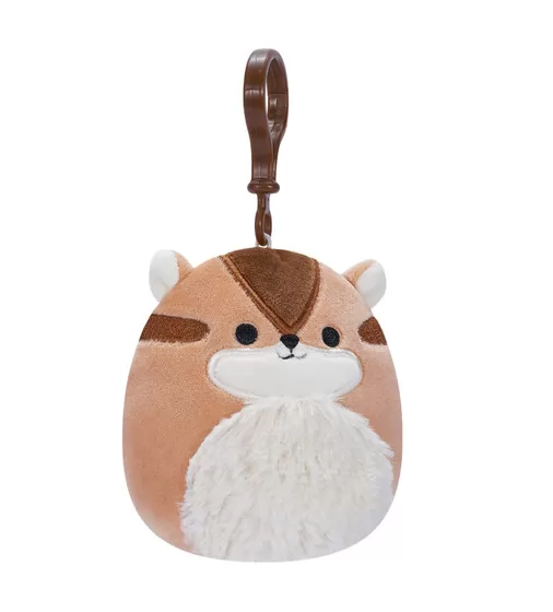 Мягкая игрушка на клипсе Squishmallows – Бурундук Мелзи (9 cm) - SQCP00148_3.jpg - № 3