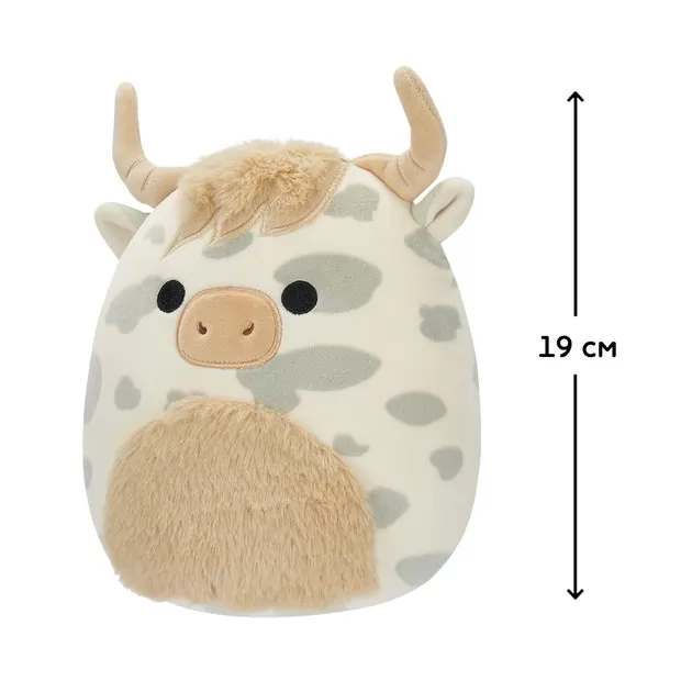 Мягкая игрушка Squishmallows – Коровка Борса (19 cm)