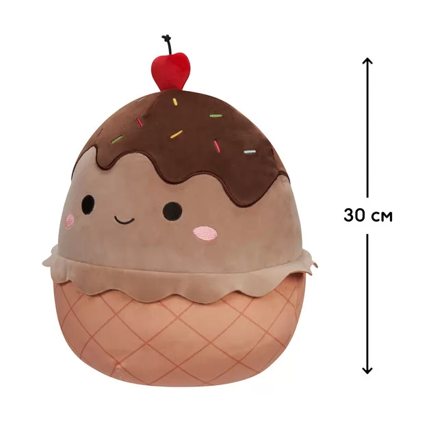 Мягкая игрушка Squishmallows – Шоколадное мороженое (30 cm)