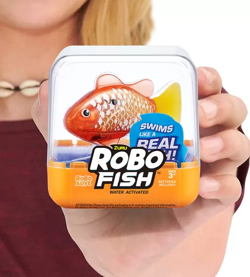 Интерактивная игрушка Robo Alive S3 - Роборыбка (золотистая) - 7191-2_10.jpg - № 10