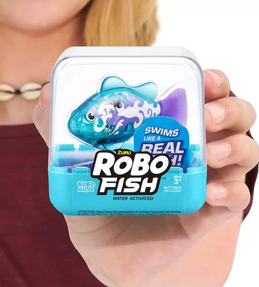 Интерактивная игрушка Robo Alive S3 - Роборыбка (голубая) - 7191-3_10.jpg - № 10