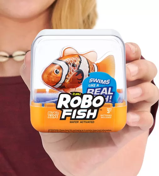 Интерактивная игрушка Robo Alive S3 - Роборыбка (оранжевая) - 7191-5_10.jpg - № 10
