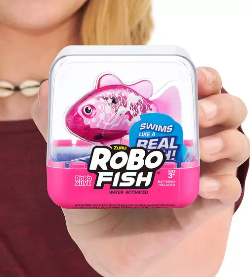 Интерактивная игрушка Robo Alive S3 - Роборыбка (розовая) - 7191-6_10.jpg - № 10