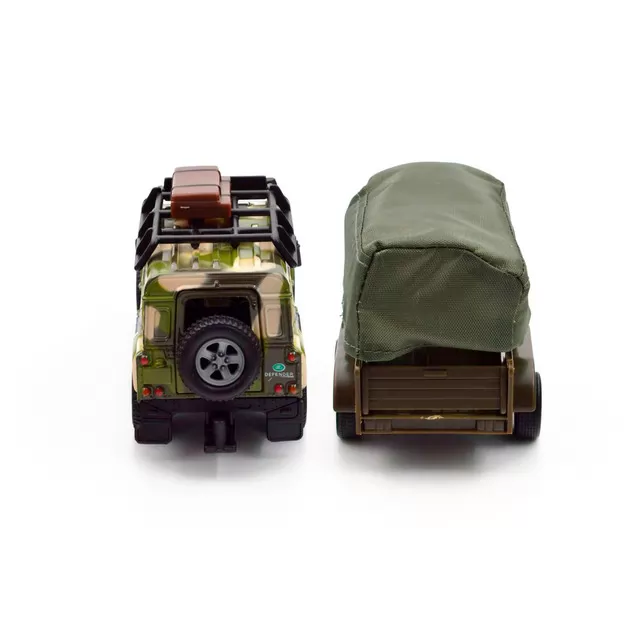Игровой набор – Land Rover Defender Mилитари (с прицепом)