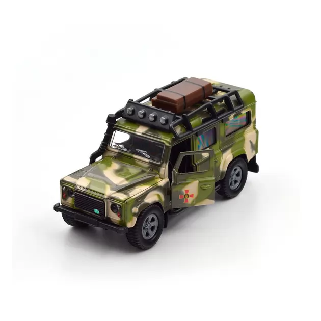 Игровой набор – Land Rover Defender Mилитари (с прицепом)