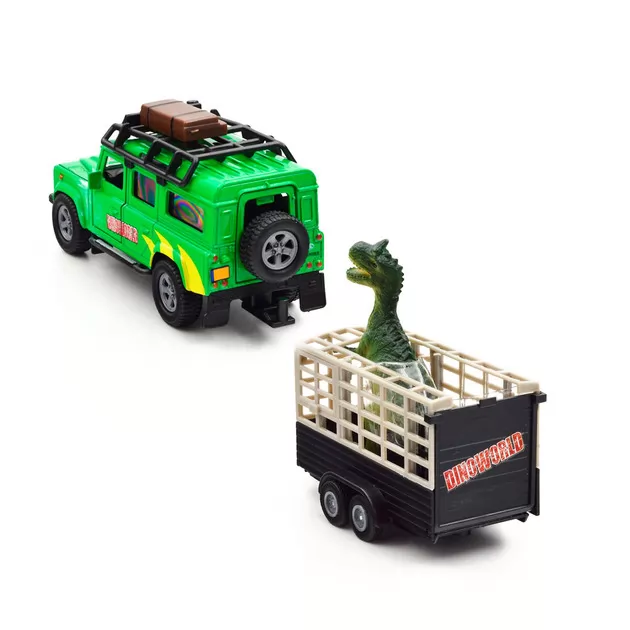 Игровой набор – Land Rover (с прицепом и динозавром)