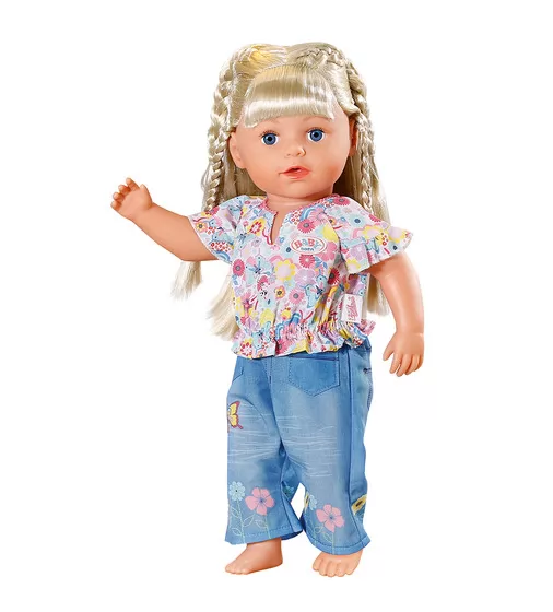 Одежда для куклы Baby Born - Цветочный джинс - 832677_2.jpg - № 2