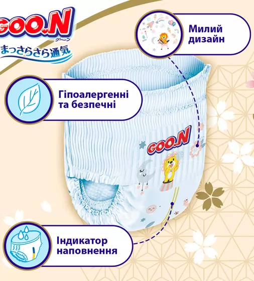 Трусики-подгузники Goo.N Premium Soft (размер 3(M), 7-12 кг, 50 шт) - F1010101-156_5.jpg - № 5