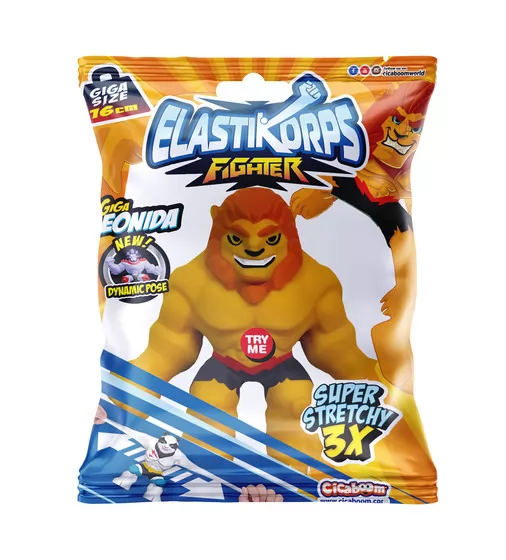 Стретч-игрушка Elastikorps серии «Fighter» – Лев Леон - C1016GF15-2021-6_1.jpg - № 1