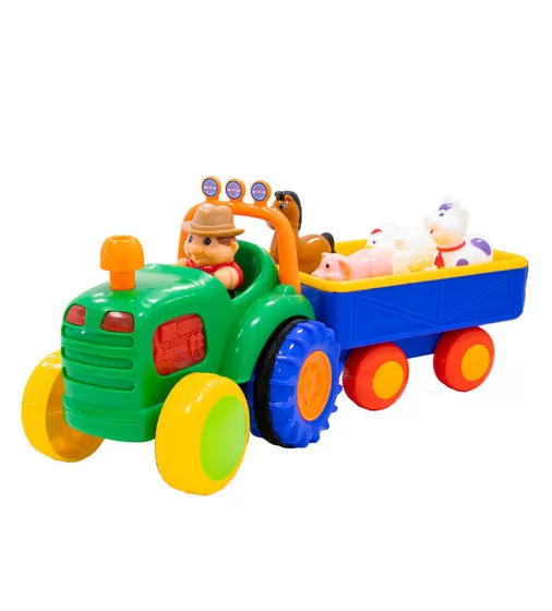 Игровой набор Kiddi Smart - Трактор с трейлером (украинский) - 063180_1.jpg - № 1