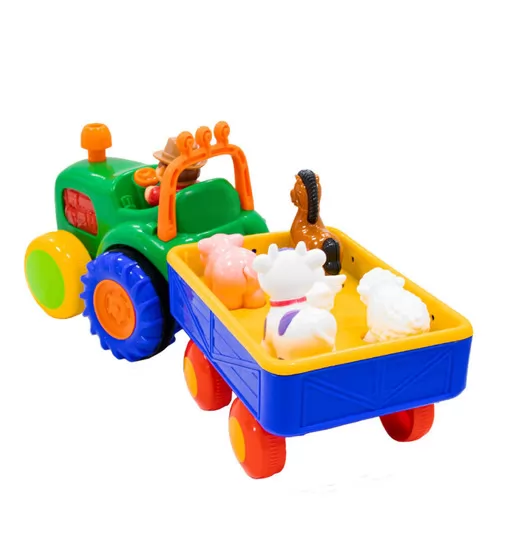 Игровой набор Kiddi Smart - Трактор с трейлером (украинский) - 063180_2.jpg - № 2