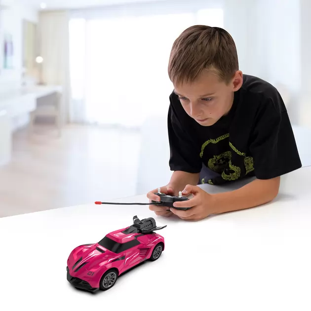 Автомобиль Spray Car на р/у – Sport (розовый, 1:24, туман)