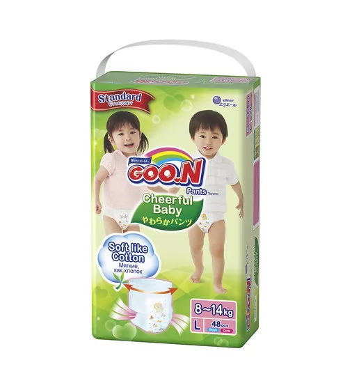 Трусики-Подгузники Cheerful Baby Для Детей (L, 8-14 Кг, 48 Шт) - 853881_1.jpg - № 1
