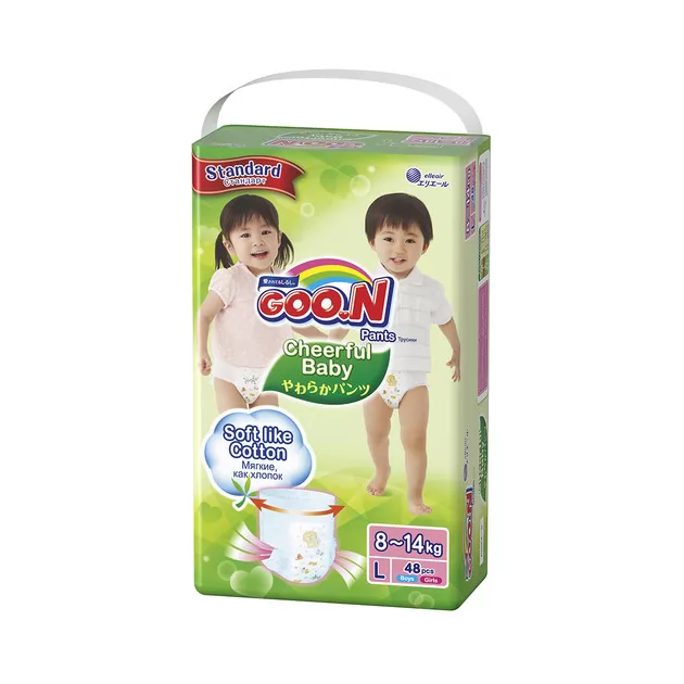 Трусики-Подгузники Cheerful Baby Для Детей (L, 8-14 Кг, 48 Шт)