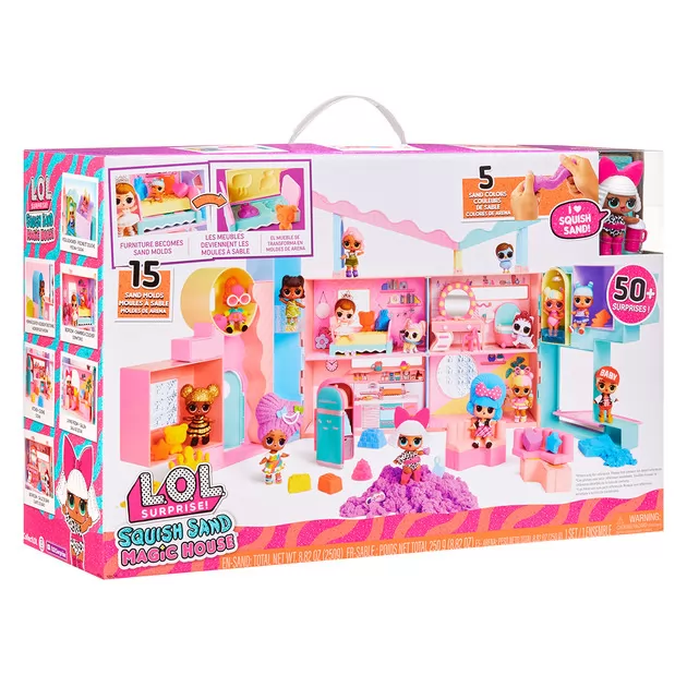 Игровой набор с куклой L.O.L. SURPRISE! серии Squish Sand" - Волшебный дом"