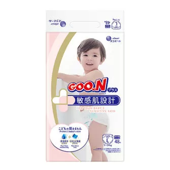 Подгузники Goo.N Plus для детей (размер 4(L), 9-14 кг, 48 шт)
