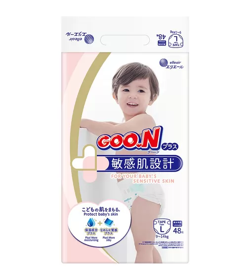 Подгузники Goo.N Plus для детей (размер 4(L), 9-14 кг, 48 шт) - 21000629_1.jpg - № 1