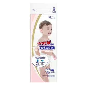 Подгузники Goo.N Plus для детей (размер 5(XL), 12-20 кг, 38 шт)