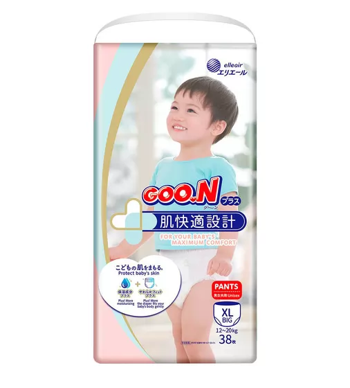 Трусики-подгузники Goo.N Plus для детей (размер 5(XL), 12-20 кг, 38шт) - 21000633_1.jpg - № 1