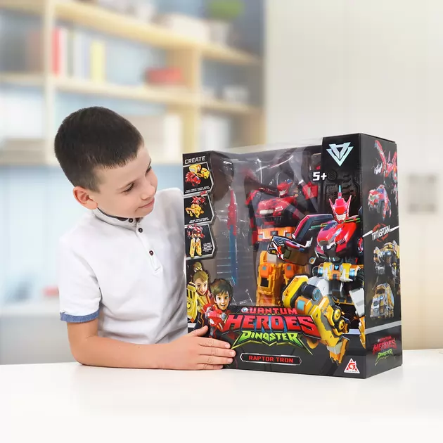 Игровой набор с роботом-трансформером Dinoster – Раптор Трон