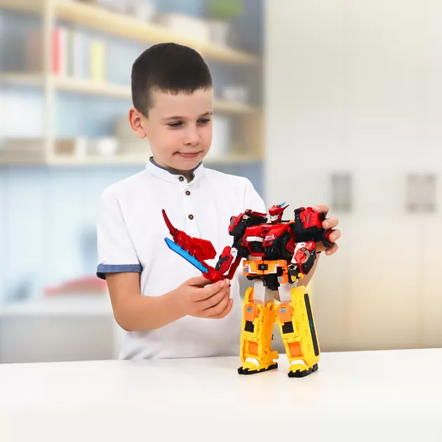 Игровой набор с роботом-трансформером Dinoster – Раптор Трон