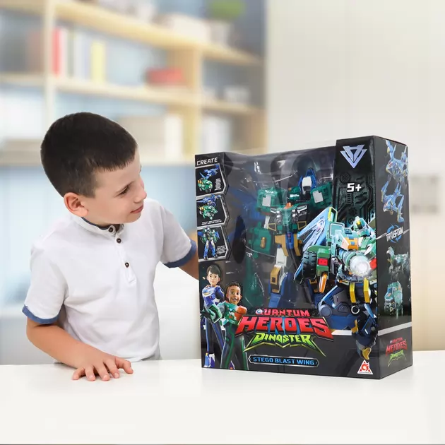 Игровой набор с роботом-трансформером Dinoster – Стего Бласт Винг