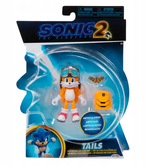 Игровая фигурка с артикуляцией SONIC THE HEDGEHOG 2 W2 - Тэйлз 10 cm - 41498i_1.jpg - № 1