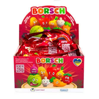 Стретч-игрушка в виде овоща – Вorsch (8 шт., в диспл.)