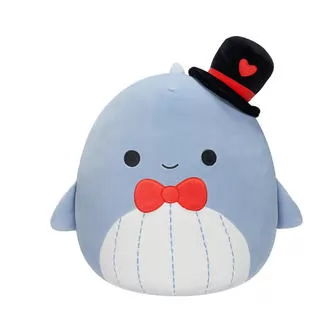 Мягкая игрушка Squishmallows – Синий кит Самир (19 cm)