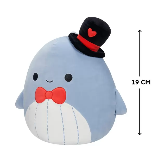Мягкая игрушка Squishmallows – Синий кит Самир (19 cm)