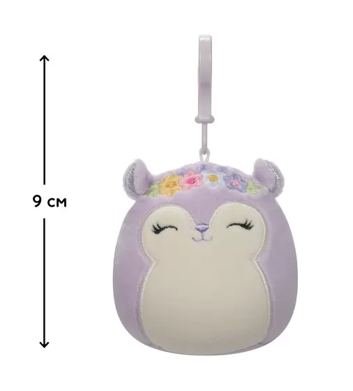 Мягкая игрушка на клипсе Squishmallows - Белка Сидни (9 cm) - SQCP00180_2.jpg - № 2